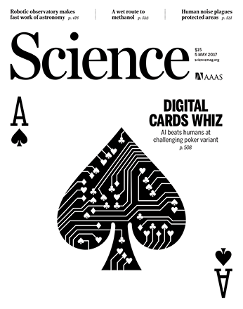 DeepStack on cover of Science Magazine